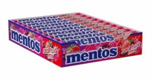 Mentos Red Fruit Mint Roll 16ct